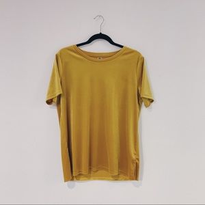 Gold Velvet Shirt